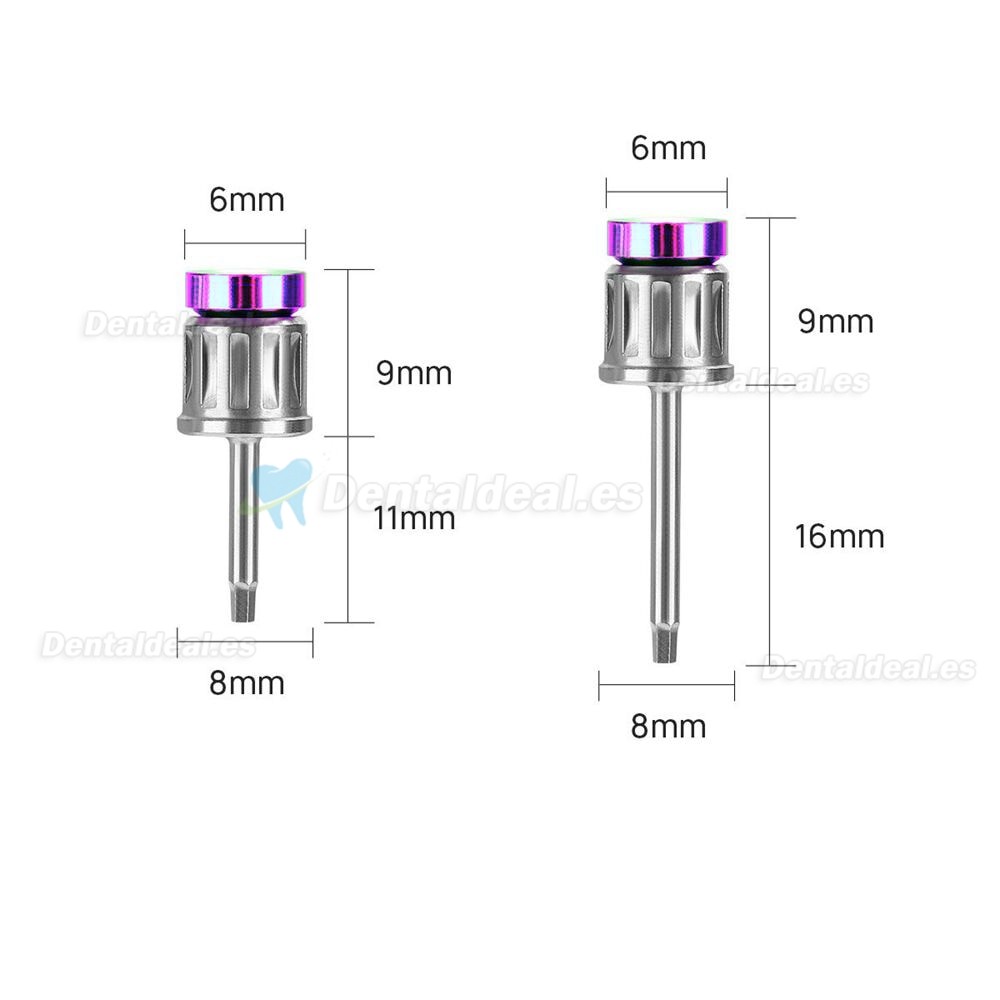 Llave dinamométrica de implante universal dental eléctrica con kit de prótesis de implante de destornillador de 16 Uds.